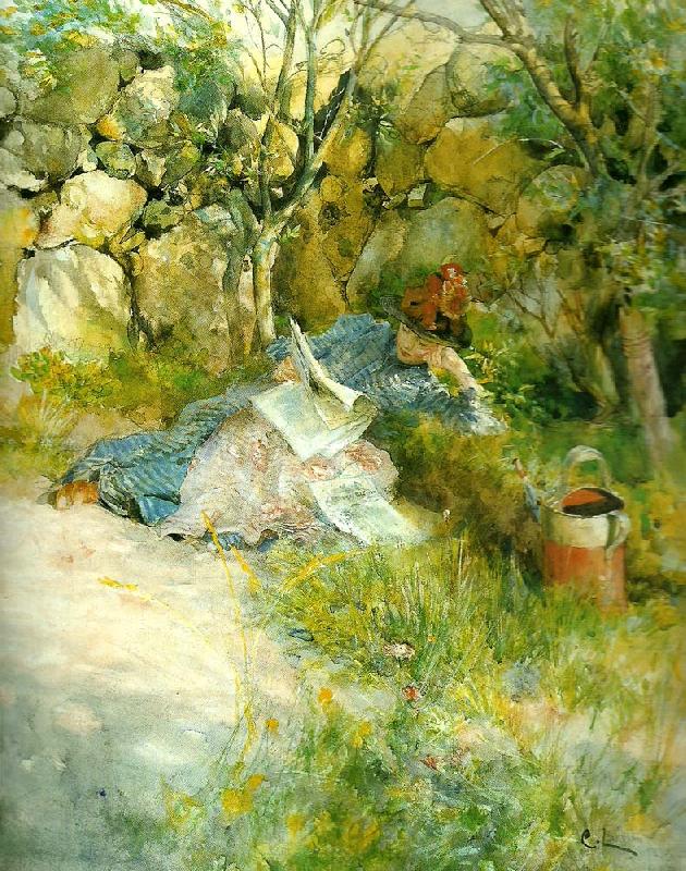 Carl Larsson salitude Spain oil painting art